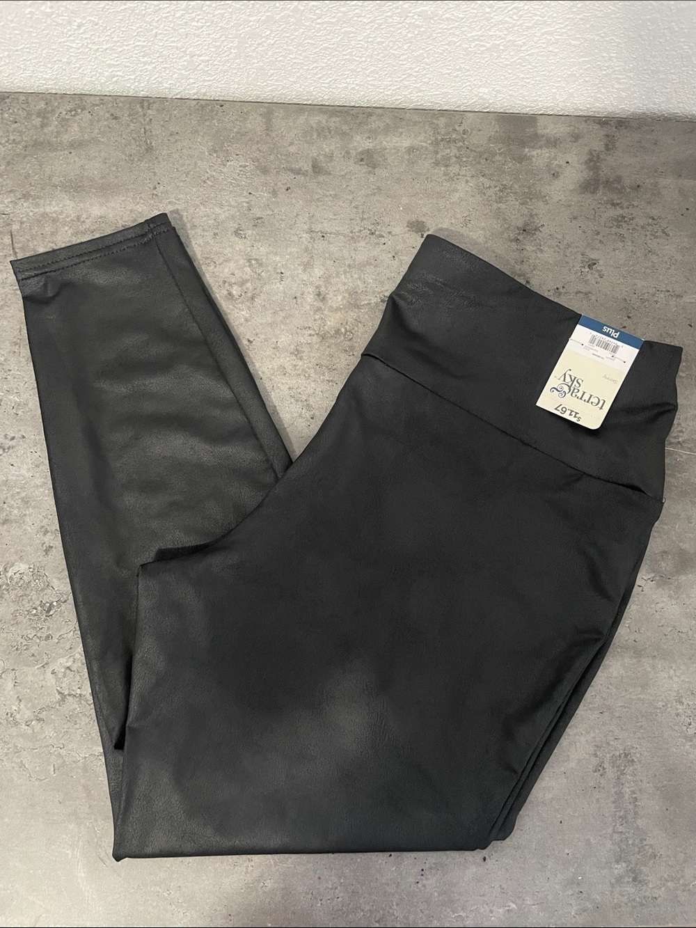 Black Faux Leather Leggings Women